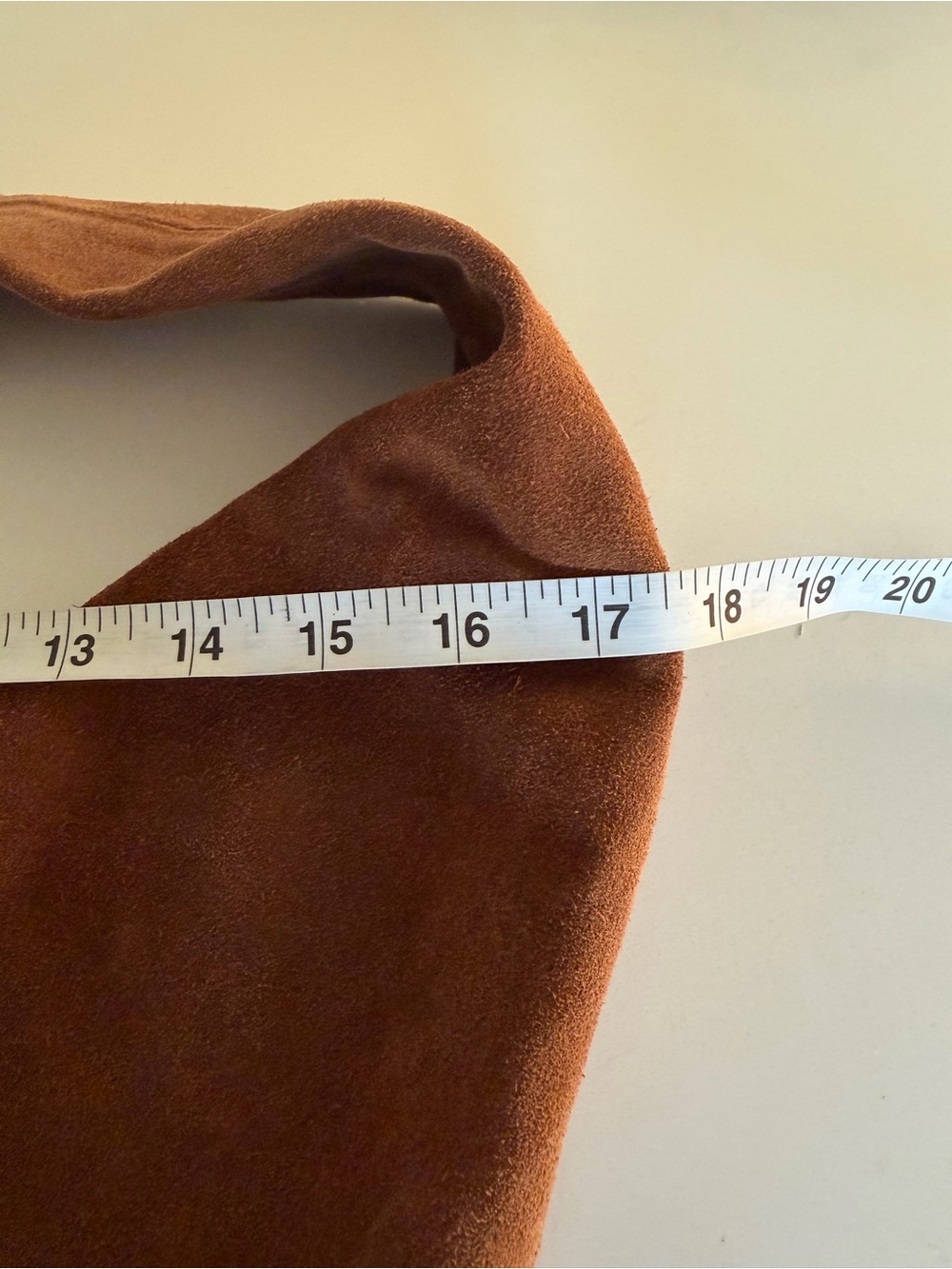 Brown Suede Hobo Bag - Women’s Shoulder Bag Khaite dupe - Picture 6 of 6